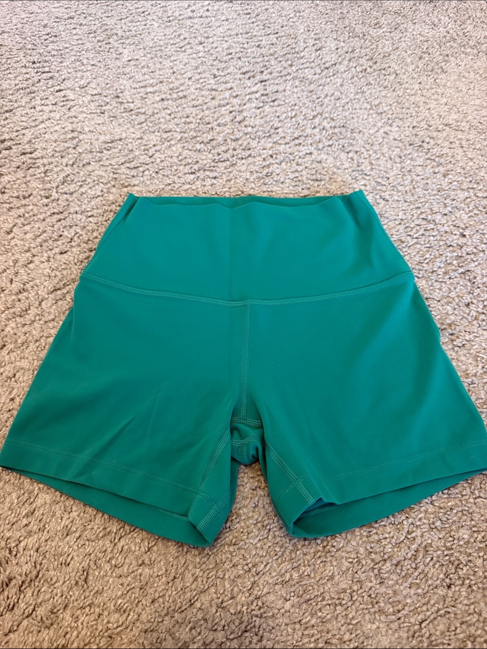 lululemon athletica High-Waist Shorts in Teal Green